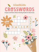 Book cover for Kindkids Crosswords: A Super-Cute Book of Brain-Boosting Puzzles for Kids 6 & Up