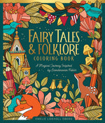Book cover for Fairy Tales & Folklore Coloring Book: A Magical Journey Inspired by Scandinavian Fables