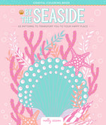 Book cover for By the Seaside Coastal Coloring Book: 60 Patterns to Transport You to Your Happy Place