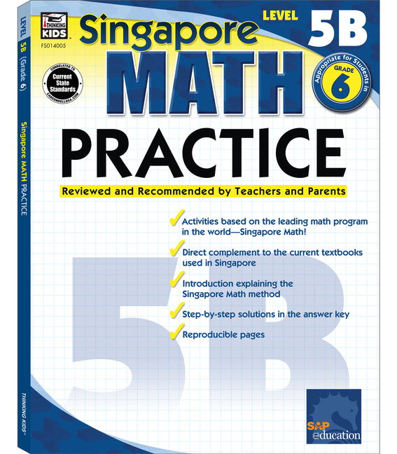 Book cover for Math Practice, Grade 6: Volume 14