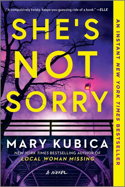 Book cover for She's Not Sorry: A Psychological Thriller (First Time Trade)