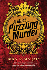 Book cover for Most Puzzling Murder: A Quirky, Humorous Locked Room Murder Mystery with Riddles and Puzzles for the Reader to Solve (Original)