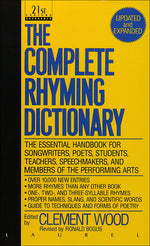 Book cover for The Complete Rhyming Dictionary