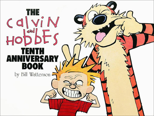 Book cover for Calvin and Hobbes Tenth Anniversary Book