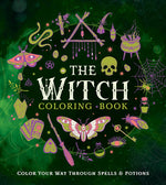 Book cover for The Witch Coloring Book: Color Your Way Through Spells and Potions