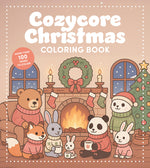 Book cover for Cozycore Christmas Coloring Book: Celebrate the Season with Everything Cute and Cozy!