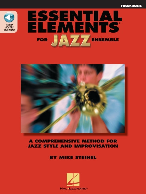 Book cover for Essential Elements for Jazz Ensemble - Trombone (Book/Online Audio)