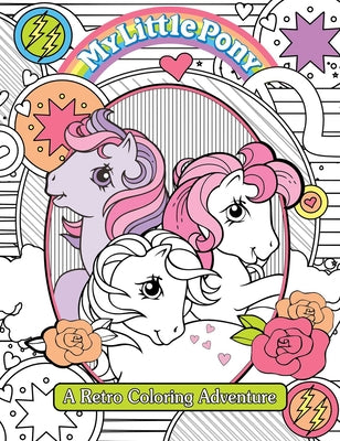 Book cover for My Little Pony Retro Coloring Book