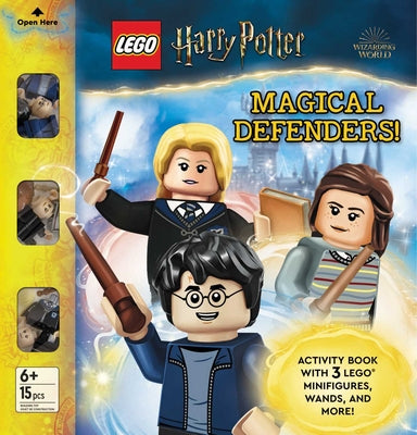 Book cover for Lego Harry Potter: Magical Defenders: Activity Book with 3 Minifigures and Accessories