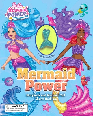 Book cover for Barbie: Mermaid Power: Book with Mermaid Tail Necklace