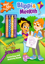 Book cover for Blippi: Blippi and Meekah Love to Color!