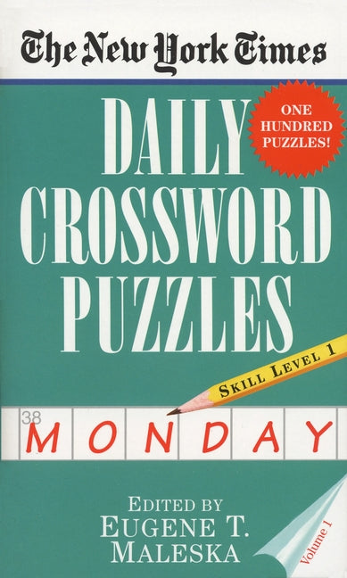 Book cover for New York Times Daily Crossword Puzzles (Monday), Volume I (Volume 1)