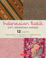 Book cover for Indonesian Batik Gift Wrapping Papers - 12 Sheets: 18 X 24 Inch (45 X 61 CM) Wrapping Paper