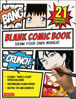 Book cover for Blank Comic Book: Draw Your Own Manga! (84 Blank Pages of 21 Different Templates)