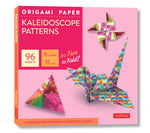 Book cover for Origami Paper - Kaleidoscope Patterns - 6 - 96 Sheets: Tuttle Origami Paper: Origami Sheets Printed with 8 Different Patterns: Instructions for 6 Proj