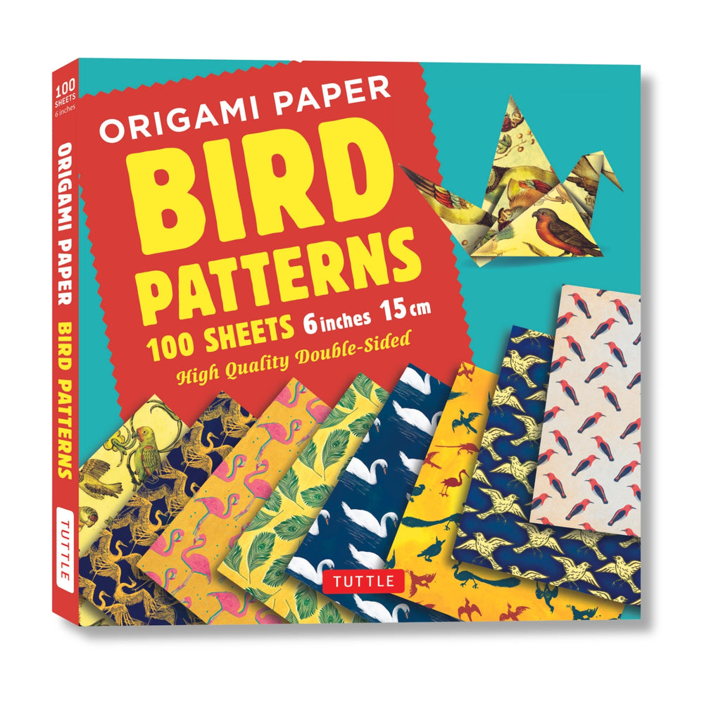 Book cover for Origami Paper 100 Sheets Bird Patterns 6 (15 CM): Tuttle Origami Paper: Double-Sided Origami Sheets Printed with 8 Different Designs (Instructions for