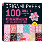 Book cover for Origami Paper 100 Sheets Cherry Blossoms 8 1/4 (21 CM): Extra Large Double-Sided Origami Sheets Printed with 12 Different Color Combinations (Instruct