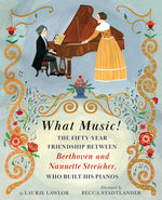 Book cover for What Music!: The Fifty-Year Friendship Between Beethoven and Nannette Streicher, Who Built His Pianos