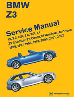 Book cover for BMW Z3 Service Manual: 1996-2002: 1.9, 2.3, 2.5i, 2.8, 3.0i, 3.2 - Z3 Roadster, Z3 Coupe, M Roadster, M Coupe