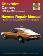 Book cover for Chevrolet Camero V8 Repair Manual: 1970 Thru 1981