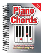 Book cover for Piano & Keyboard Chords: Easy-To-Use, Easy-To-Carry, One Chord on Every Page (Revised)