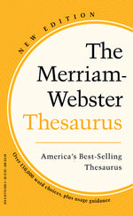 Book cover for The Merriam-Webster Thesaurus