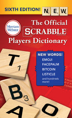 Book cover for The Official Scrabble Players Dictionary