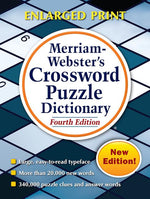 Book cover for Merriam-Webster's Crossword Puzzle Dictionary: Fourth Edition, Enlarged Print Edition
