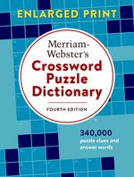 Book cover for Merriam-Webster's Crossword Puzzle Dictionary: Fourth Edition, Enlarged Print Edition