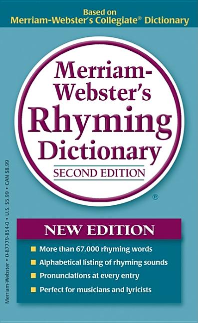 Book cover for Merriam-Webster's Rhyming Dictionary