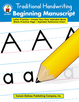 Book cover for Traditional Handwriting: Beginning Manuscript, Grades K - 2