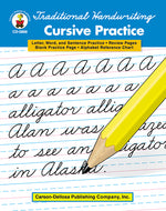 Book cover for Traditional Handwriting: Cursive Practice, Grades 2 - 5