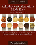 Book cover for Pantry Stuffers Rehydration Calculations Made Easy: U.S. Measurements / Pantry Stuffers Rehydration Calculations Made Easy: Metric Measurements