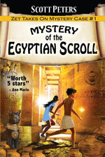 Book cover for Mystery of the Egyptian Scroll: Adventure Books For Kids Age 9-12