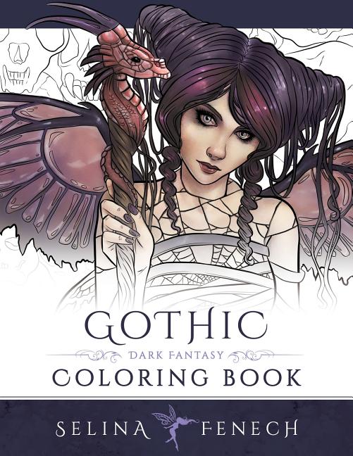 Book cover for Gothic - Dark Fantasy Coloring Book