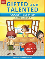 Book cover for Gifted and Talented COGAT Test Prep: Gifted Test Prep Book for the COGAT Level 7; Workbook for Children in Grade 1