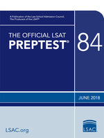 Book cover for The Official LSAT Preptest 84: (June 2018 Lsat)