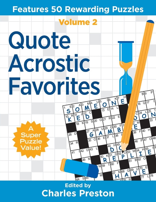 Book cover for Quote Acrostic Favorites: Features 50 Rewarding Puzzles