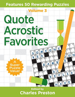 Book cover for Quote Acrostic Favorites: Features 50 Rewarding Puzzles