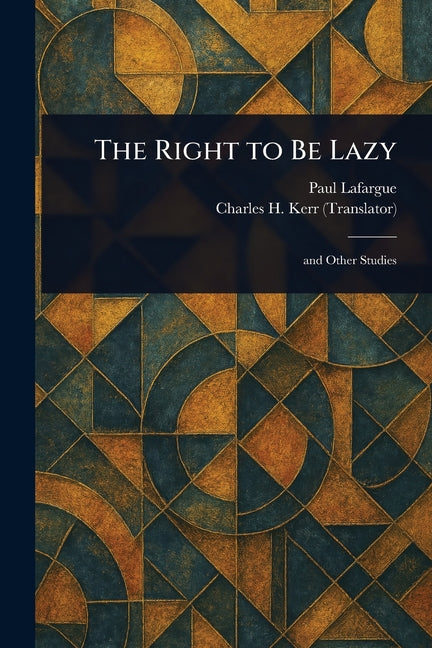 Book cover for Right to Be Lazy