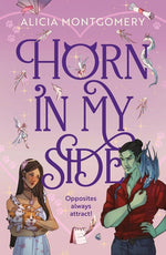 Book cover for Horn in My Side: A New Sweet and Spicy, Enemies-To-Lovers Monster Romance Perfect for Fans of the Baby Dragon Cafe and Tusk Love!