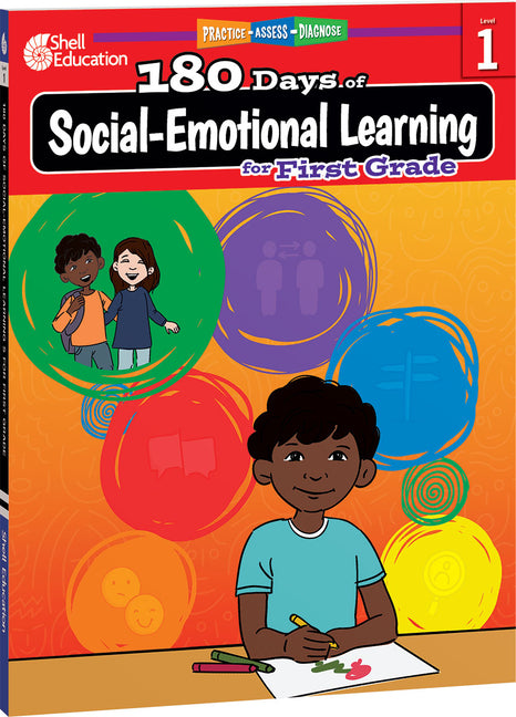 Book cover for 180 Days(tm) Social-Emotional Learning for First Grade: Practice, Assess, Diagnose