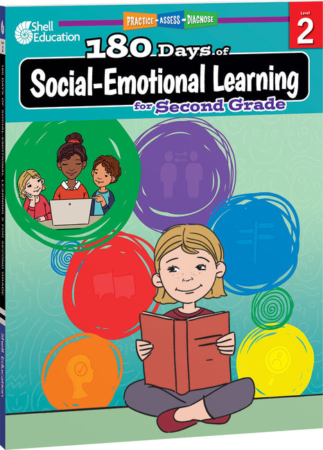 Book cover for 180 Days(tm) Social-Emotional Learning for Second Grade: Practice, Assess, Diagnose