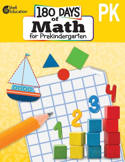 Book cover for 180 Days(tm) Math for Prekindergarten: Practice, Assess, Diagnose