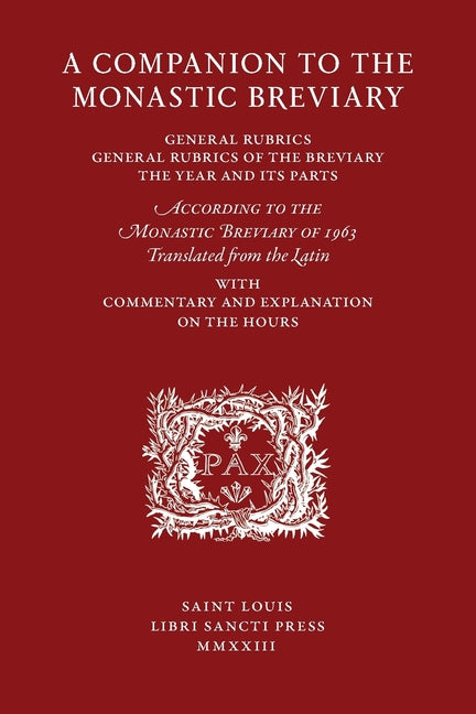 Book cover for Companion to the Monastic Breviary