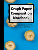 Book cover for Graph Paper Composition Notebook: Grid Paper Notebook, Quad Ruled, 100 Sheets (Large, 8.5 x 11)