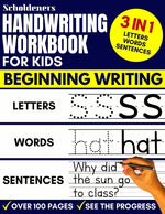 Book cover for Handwriting Workbook for Kids: 3-in-1 Writing Practice Book to Master Letters, Words & Sentences