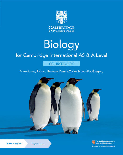 Book cover for Cambridge International as & a Level Biology Coursebook with Digital Access (2 Years) 5ed (Revised)