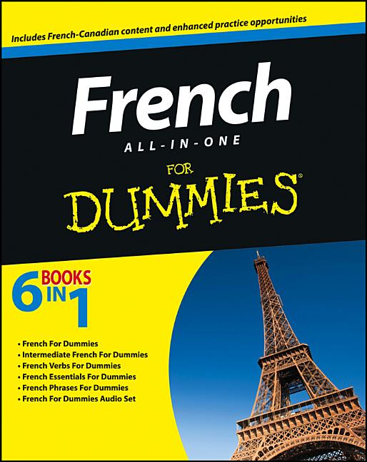 Book cover for French All-In-One for Dummies, with CD