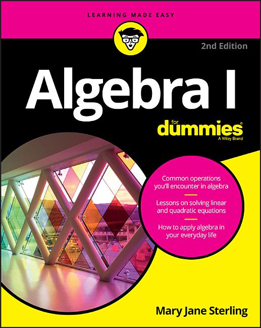 Book cover for Algebra I for Dummies